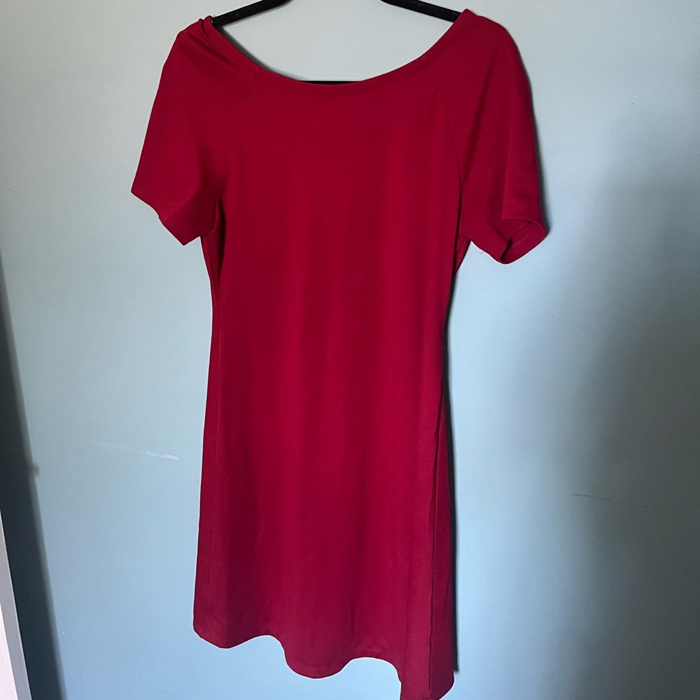 Philosophy Deep Red Knee Length Dress